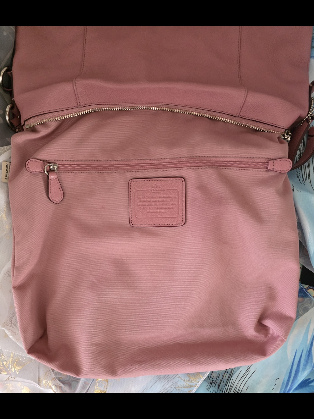 Coach Pink Pebbled Leather Shoulder Hobo - Picture 5 of 9